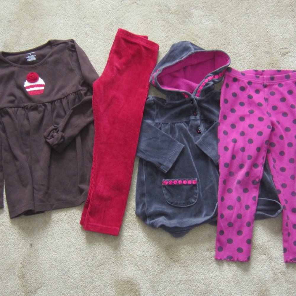 2 Girl's GYMBOREE Outfits ,Sz. 4/5  Tops, Pants